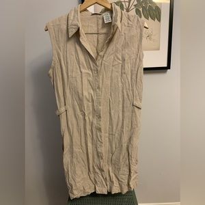 VTG White Stag Linen blend sleeveless jacket | XL